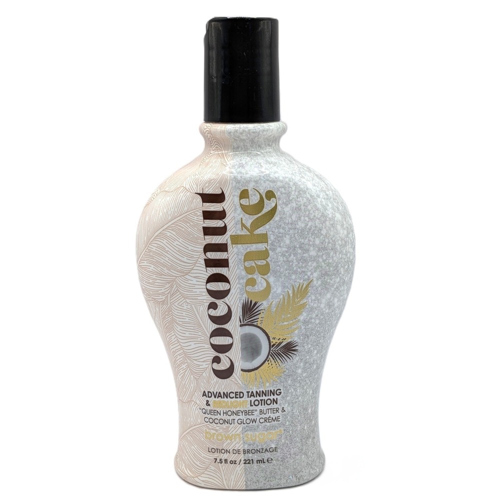 Brown Sugar Coconut Cake Advanced Tanning & Redlight Lotion 7.5oz Queen Honeybee